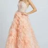 Mac Duggal Prom - 11119M Strapless Embroidered Ruffled A-line Gown Formal Gowns 2 Mac Duggal Prom - 11119M Strapless Embroidered Ruffled A-line Gown Formal Gowns