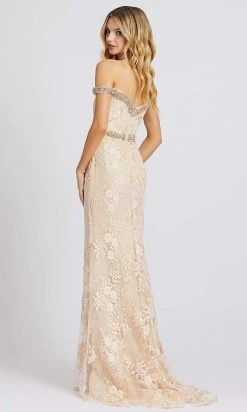 Mac Duggal Prom - 12159M Jewel-Trimmed Off Shoulder Embroidered Gown Formal Gowns
