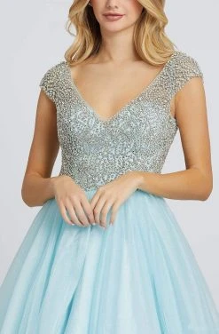 Mac Duggal Prom - 12266M Crystal Beaded V-neck Ballgown