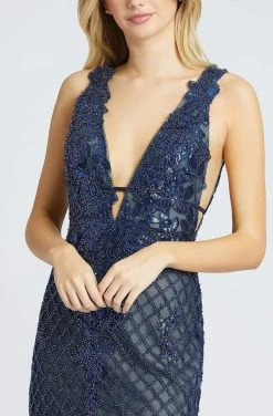 Mac Duggal Prom - 26258M Plunging Back Lattice Mermaid Gown Formal Gowns 7 Mac Duggal Prom - 26258M Plunging Back Lattice Mermaid Gown Formal Gowns