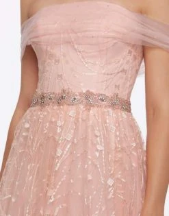 Formal Gowns Mac Duggal Prom - 50535M Draped Sheer Off Shoulder Lace Gown 7 Formal Gowns Mac Duggal Prom - 50535M Draped Sheer Off Shoulder Lace Gown