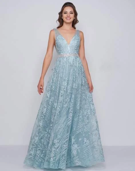 Mac Duggal Prom - 50543M Embroidered Plunging V-Neck A-Line Gown 3 Mac Duggal Prom - 50543M Embroidered Plunging V-Neck A-Line Gown