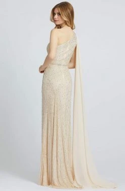 Mac Duggal Prom - 5094M One Shoulder Beaded Dress With Slit 6 Mac Duggal Prom - 5094M One Shoulder Beaded Dress With Slit