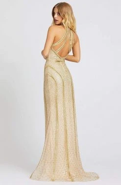 Mac Duggal Prom - 5100M Beaded V-Neck Sheath Dress