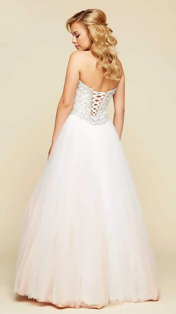 Mac Duggal Prom 65357 H Plunging Sweetheart Dress - 1 Pc Ivory/Nude In Size 10 Available 4 Mac Duggal Prom 65357 H Plunging Sweetheart Dress - 1 Pc Ivory/Nude In Size 10 Available