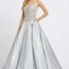 Formal Gowns Mac Duggal Prom - 66700M Strapless Bead-Crusted Bodice Ballgown