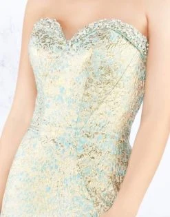 Formal Gowns Mac Duggal Prom - 66740M Strapless Jacquard Trumpet Evening Gown 7 Formal Gowns Mac Duggal Prom - 66740M Strapless Jacquard Trumpet Evening Gown