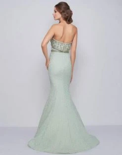 Mac Duggal Prom - 66841M Beaded Strapless Mermaid Evening Gown