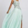 Formal Gowns Mac Duggal Prom - 66846M Asymmetrical Chiffon Gown With Slit