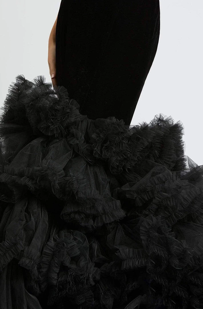 Mac Duggal Prom - 67302M Deep V-neck Ruffled Mermaid Dress Formal Gowns 5 Mac Duggal Prom - 67302M Deep V-neck Ruffled Mermaid Dress Formal Gowns