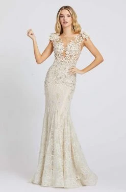 Mac Duggal Prom - 79268M Floral Long Trumpet Dress Formal Gowns