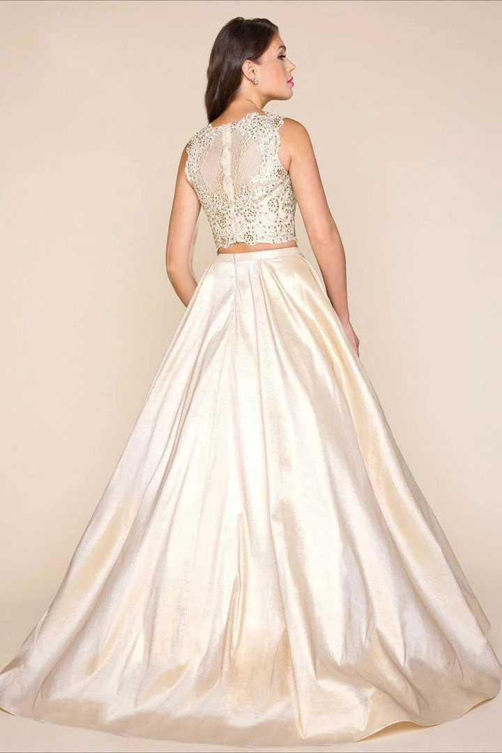 Mac Duggal - Two Piece Ball Gown With Beaded Bodice 77124H 4 Mac Duggal - Two Piece Ball Gown With Beaded Bodice 77124H