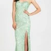 Formal Gowns Madison James - 16-304 Dress In Light Green Nude 2 Formal Gowns Madison James - 16-304 Dress In Light Green Nude