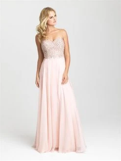 Formal Gowns Madison James - 16-368 Dress In Shell Pink
