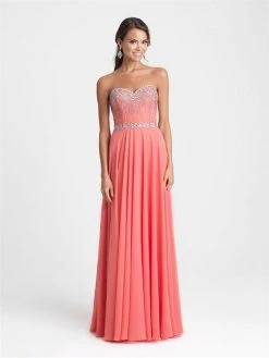 Madison James - 16-379 Dress In Coral Formal Gowns