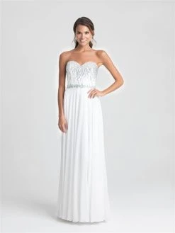 Madison James - 16-379 Dress In White Formal Gowns