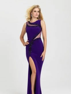 Madison James - 16-391 Dress In Purple Formal Gowns
