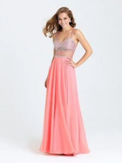 Formal Gowns Madison James - 16-399 Dress In Coral