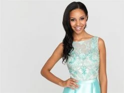 Madison James - 16-410 Dress In Aqua Formal Gowns