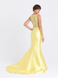 Formal Gowns Madison James - 16-410 Dress In Yellow