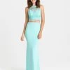Madison James - 16-412 Dress In Aqua Formal Gowns