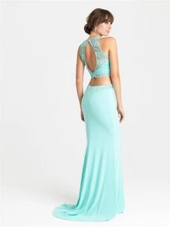 Madison James - 16-412 Dress In Aqua Formal Gowns
