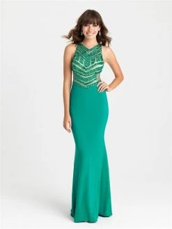 Madison James - 16-414 Dress In Green Formal Gowns