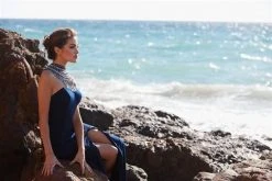 Madison James - 16-436 Dress In Navy