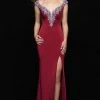 Formal Gowns Madison James - 18-618 Cap Sleeve Jewel Accented Plunging V-Neck Gown 1 Formal Gowns Madison James - 18-618 Cap Sleeve Jewel Accented Plunging V-Neck Gown