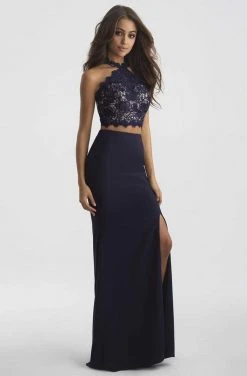 Madison James - 18-619 Two Piece Lace Sheath Dress