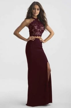 Madison James - 18-619 Two Piece Lace Sheath Dress