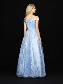 Madison James - 18-622 Off-Shoulder Sheer Sequined Dress Formal Gowns 9 Madison James - 18-622 Off-Shoulder Sheer Sequined Dress Formal Gowns