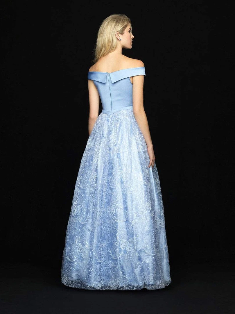 Madison James - 18-622 Off-Shoulder Sheer Sequined Dress Formal Gowns 6 Madison James - 18-622 Off-Shoulder Sheer Sequined Dress Formal Gowns