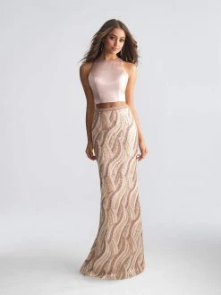 Madison James - 18-626 Two Piece Fitted Evening Dress 9 Madison James - 18-626 Two Piece Fitted Evening Dress