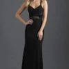 Madison James 18-629 Crisscross Fitted Jersey Evening Dress - 1 Pc Black In Size 12 Available 1 Madison James 18-629 Crisscross Fitted Jersey Evening Dress - 1 Pc Black In Size 12 Available