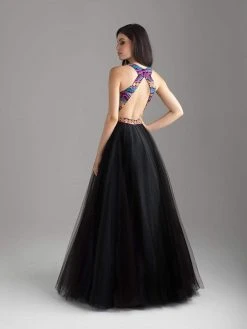 Madison James - 18-632 Beaded Sleeveless Tulle Ballgown