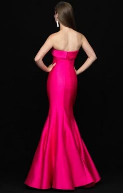 Madison James - 18-635 Strapless Mikado Mermaid Gown