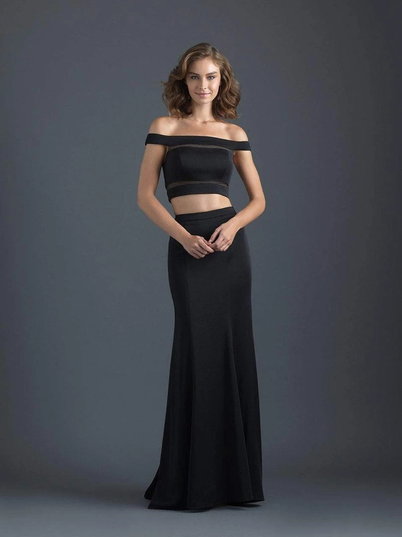 Madison James - 18-648 Two Piece Off Shoulder Fitted Evening Dress Formal Gowns 3 Madison James - 18-648 Two Piece Off Shoulder Fitted Evening Dress Formal Gowns