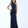 Madison James - 18-677 Sleeveless Halter Sheath Dress 1 Madison James - 18-677 Sleeveless Halter Sheath Dress