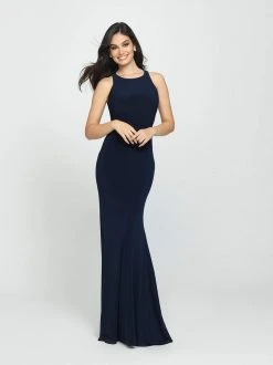 Formal Gowns Madison James - 19-104 Ruched Open Back Sheath Gown