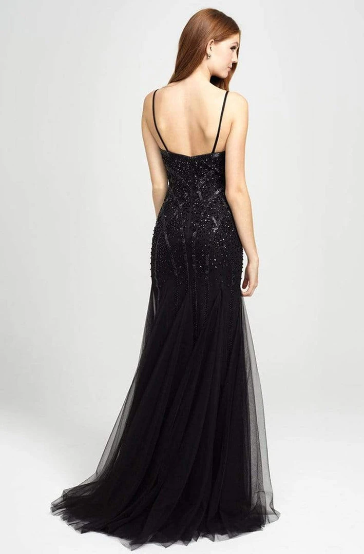 Madison James - 19-105 Beaded Plunging Bodice Godet Trumpet Gown Formal Gowns 4 Madison James - 19-105 Beaded Plunging Bodice Godet Trumpet Gown Formal Gowns