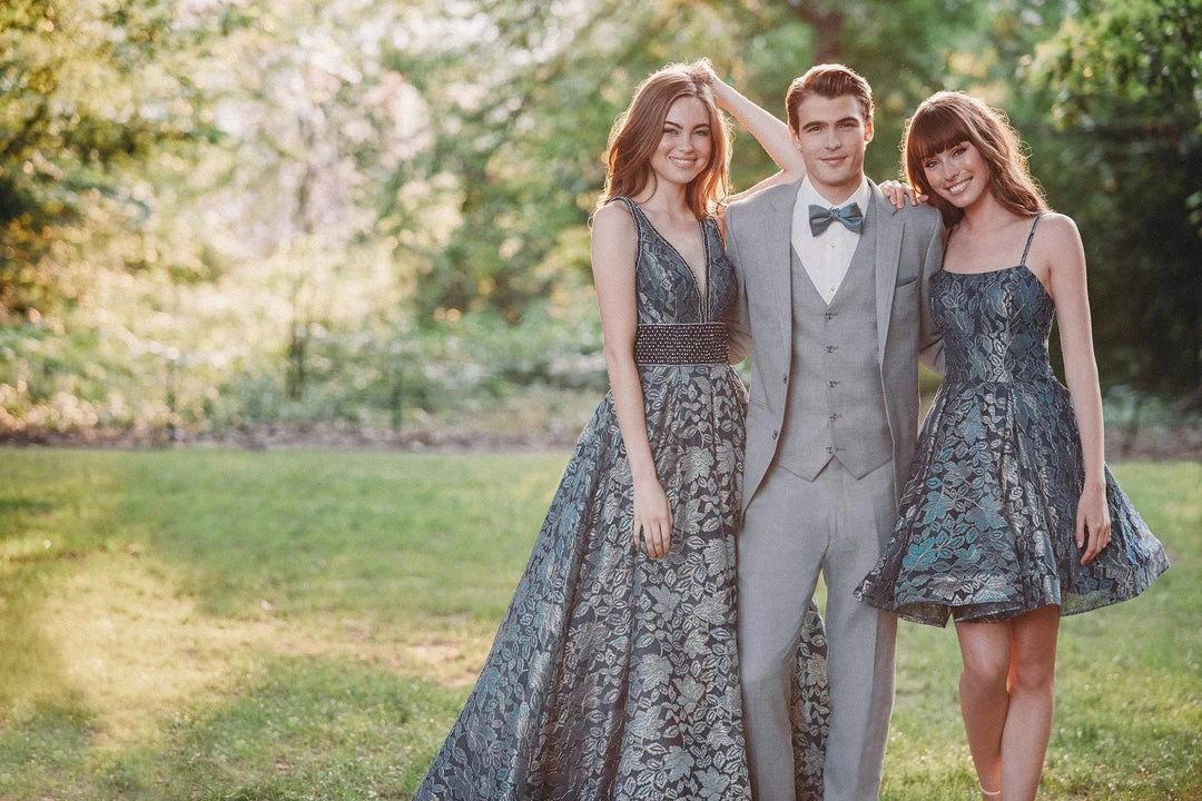 Madison James - 19-113 Laser Cut Lace A-line Dress Cocktail Dresses 9 Madison James - 19-113 Laser Cut Lace A-line Dress Cocktail Dresses