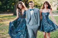 Madison James - 19-113 Laser Cut Lace A-line Dress Cocktail Dresses 14 Madison James - 19-113 Laser Cut Lace A-line Dress Cocktail Dresses