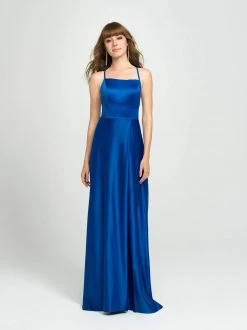 Formal Gowns Madison James - 19-115 Crisscross Designed Backless Satin Gown 13 Formal Gowns Madison James - 19-115 Crisscross Designed Backless Satin Gown
