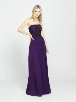 Formal Gowns Madison James - 19-120 Beaded Strapless A-Line Evening Dress