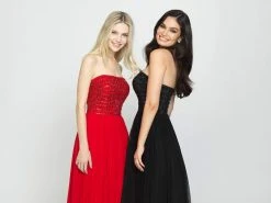 Formal Gowns Madison James - 19-120 Beaded Strapless A-Line Evening Dress