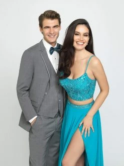 Madison James - 19-129 Beaded Bodice Chiffon A-Line Gown 12 Madison James - 19-129 Beaded Bodice Chiffon A-Line Gown