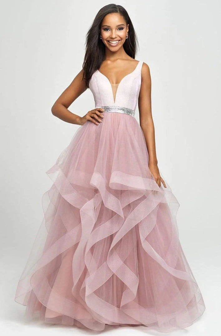 Formal Gowns Madison James - 19-138 Plunging V-Neck Ruffled Ballgown 5 Formal Gowns Madison James - 19-138 Plunging V-Neck Ruffled Ballgown