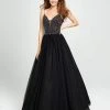 Formal Gowns Madison James - 19-149 Beaded Deep V-neck Tulle Ballgown 2 Formal Gowns Madison James - 19-149 Beaded Deep V-neck Tulle Ballgown