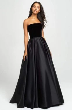 Madison James - 19-155 Strapless Pleated Ballgown